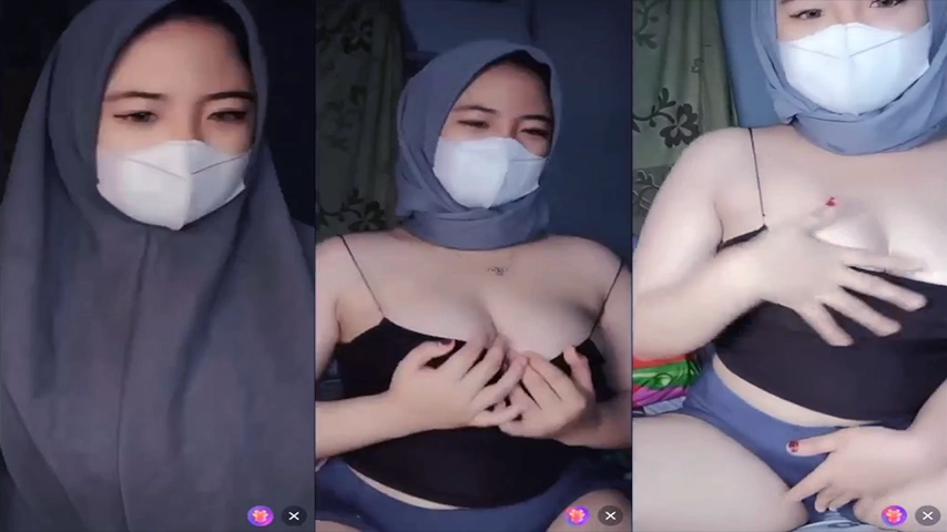 Bokep Indo ABG Jilbar Masker Remas Nenen